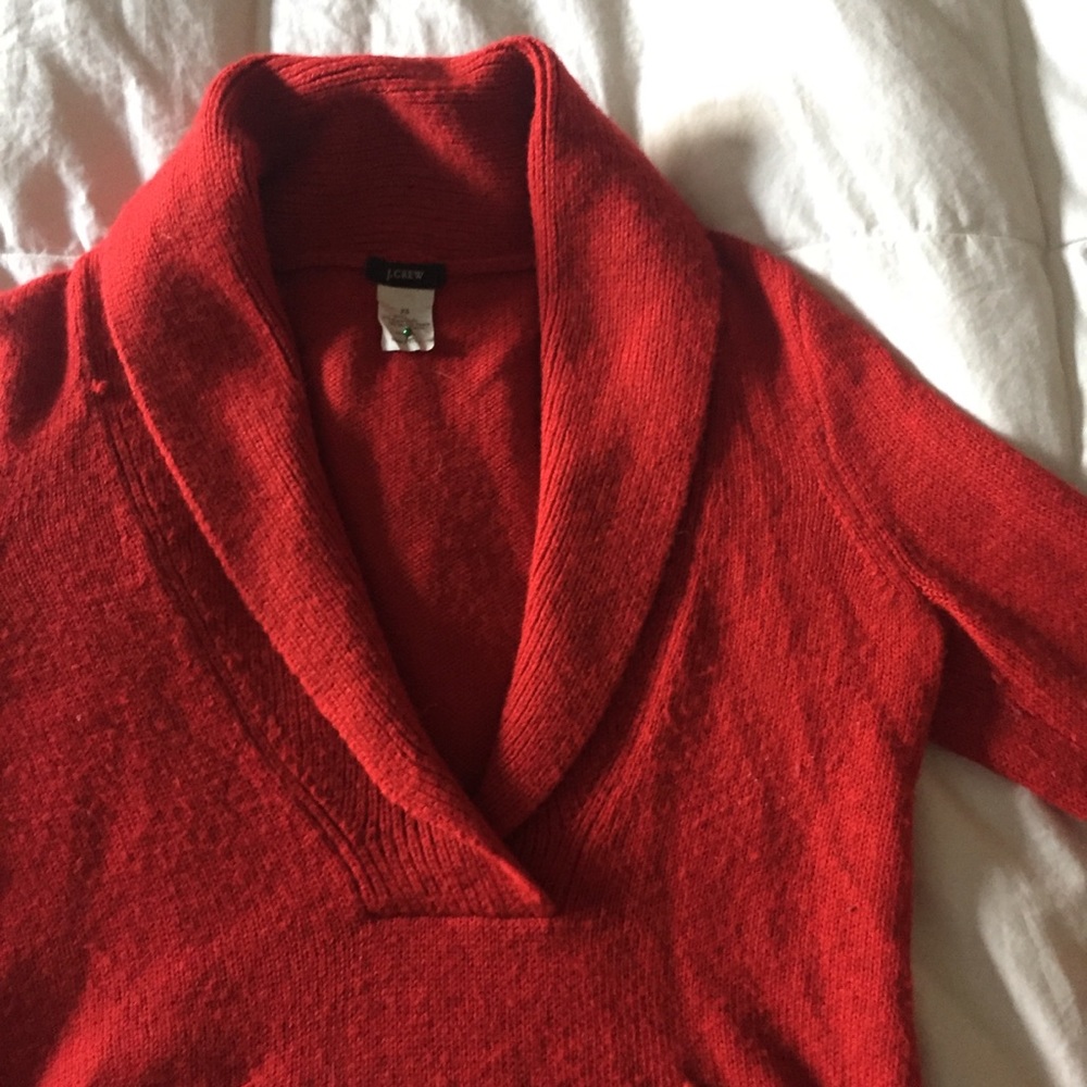 J Crew wool shawl collar sweater ❤️ XS